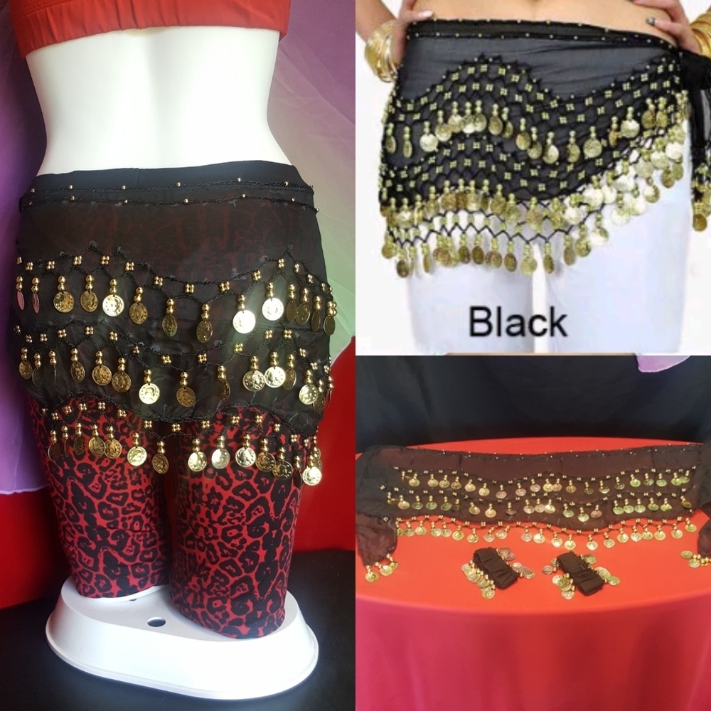 3 Rows Coins Belly Dance and 2pc Arm
